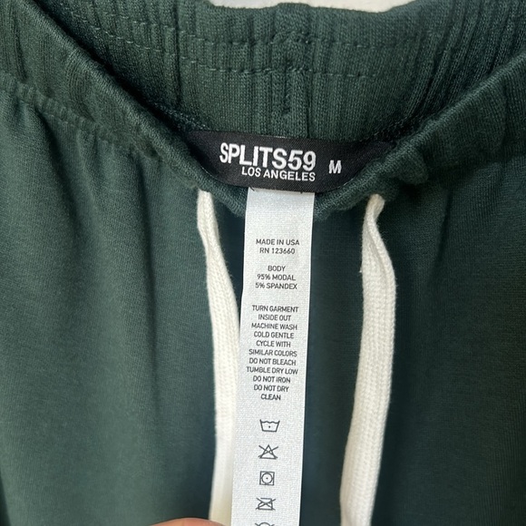 Splits59 Andie Drawstring Sweatpants Military Green New with tags size medium - Picture 7 of 9